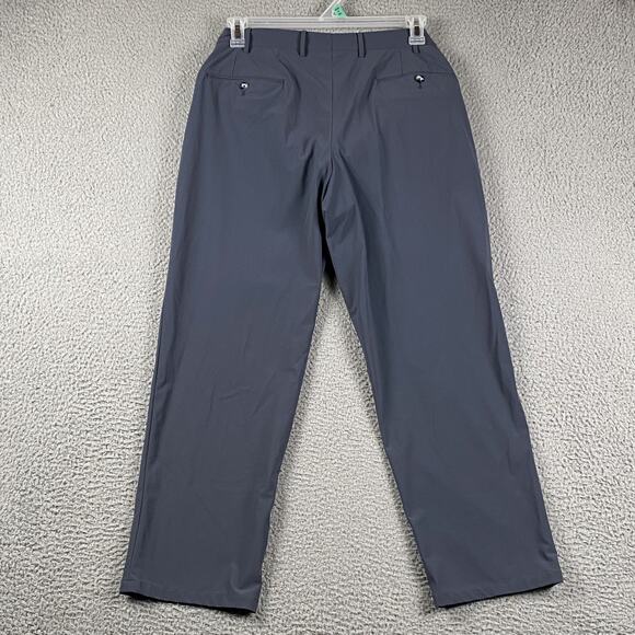 Zanella Active Devon Dress Pants Mens 36x28 Gray/Navy Performance Wool Blend - Picture 12 of 15